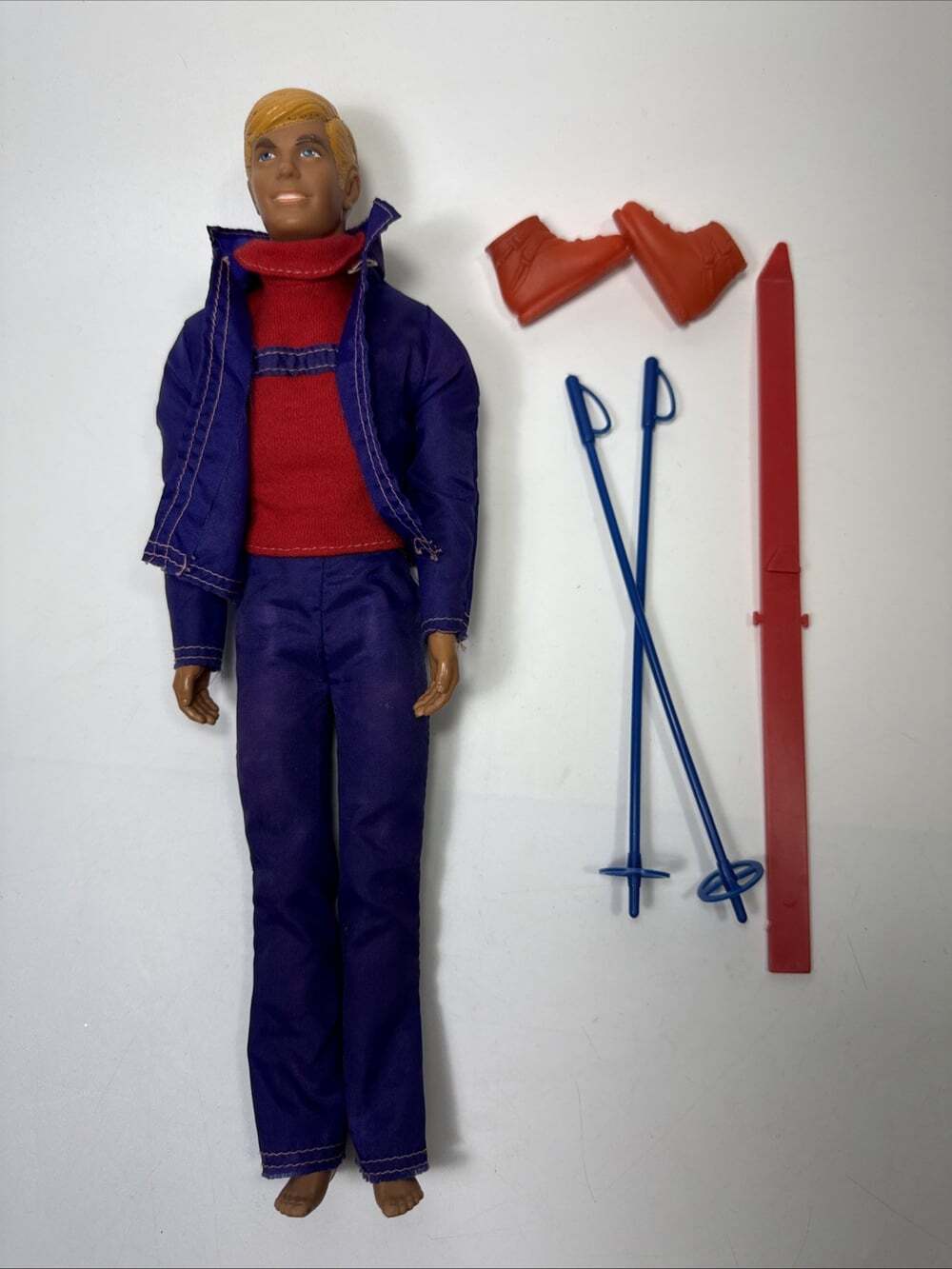 Vintage Barbie 1973 Sun Valley Ken Doll #7806 Original Outfit Ski Boots Barbie